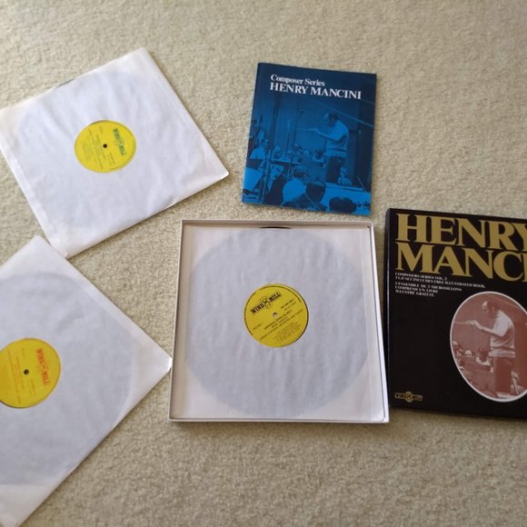 vintage 70s Henry Mancini 3x record box set - Picture 2 of 6